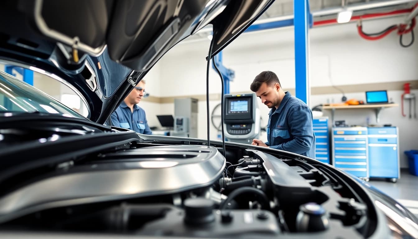 Perform California Smog Check on a vehicle in a professional service environment