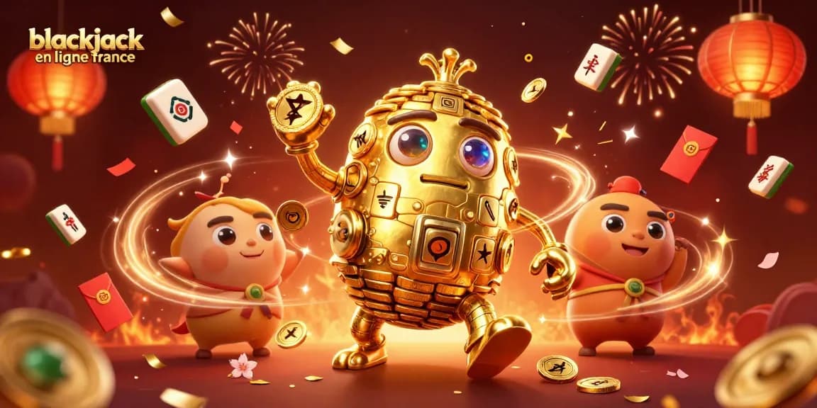 Jouez au blackjack en ligne en France avec des animations de jetons d'or et des effets visuels captivants.
