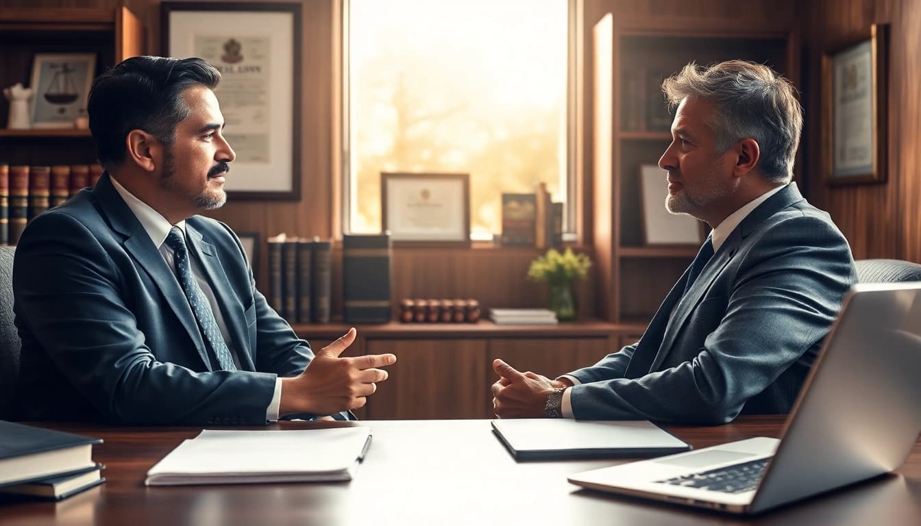 Consultation at https://www.arcalaw.com with a skilled lawyer providing legal advice to a client.