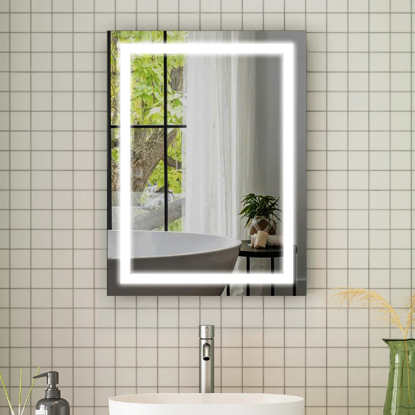 Premium Bathroom Mirror Light Mirror by Elegant Showers