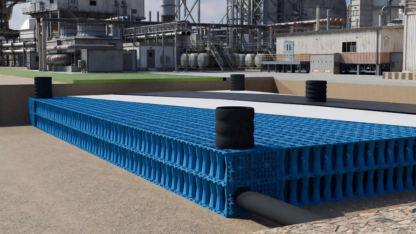 Modular Geocellular Storage Tanks for Stormwater Control