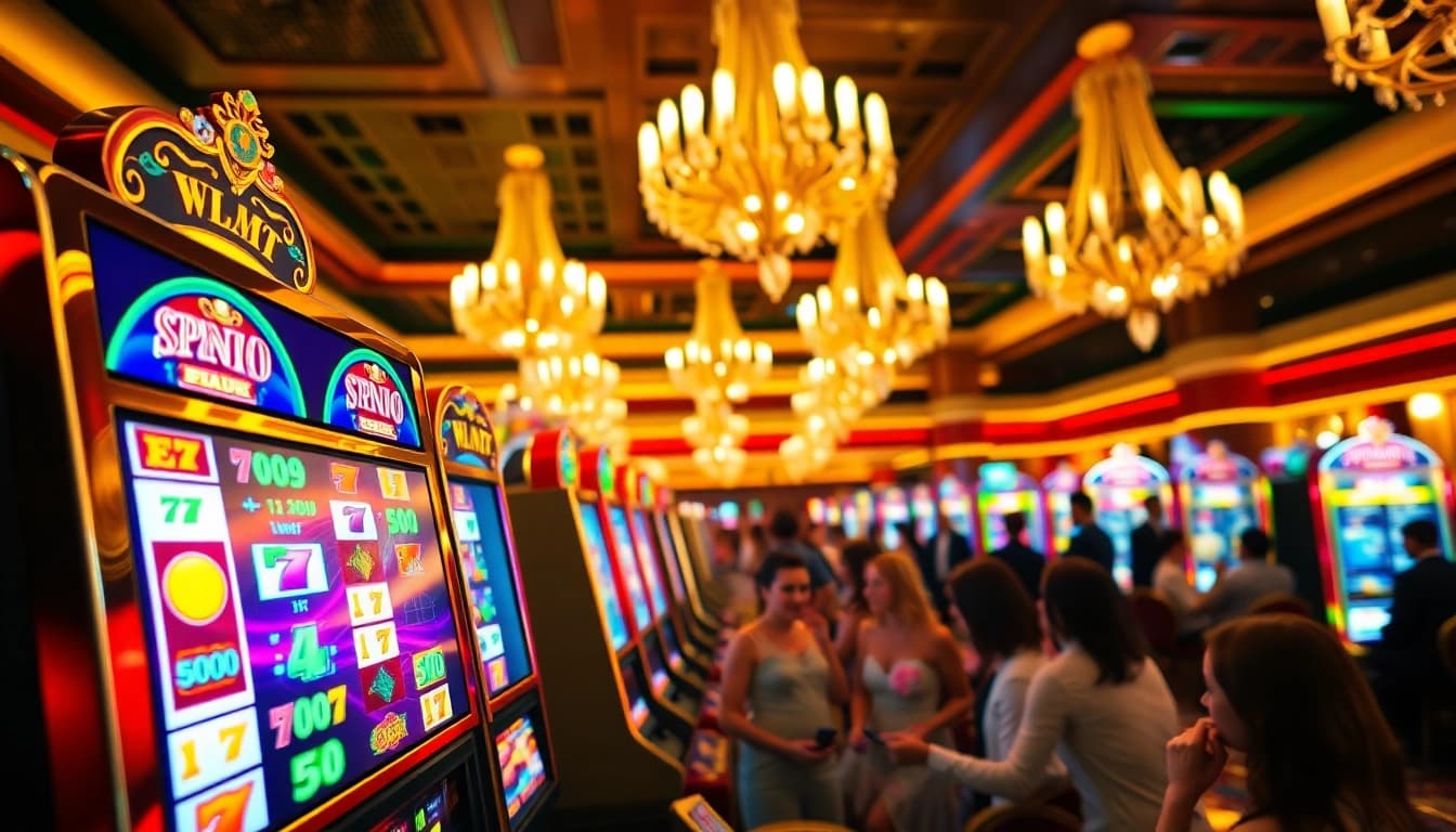 Rasakan sensasi Slot Depo 5K dengan permainan seru di mesin slot kasino yang penuh warna.