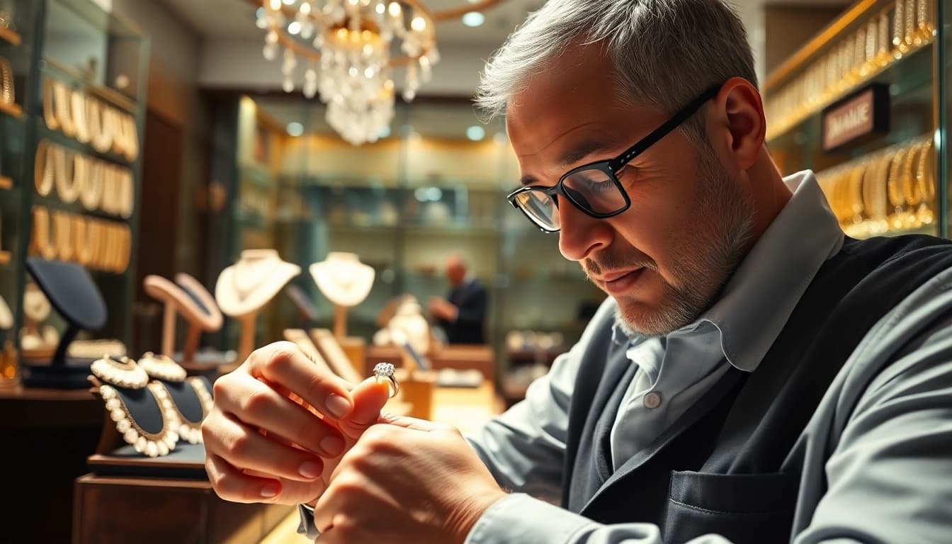 Find a jeweler in der Nähe with professional craftsmanship and sparkling jewelry displays.