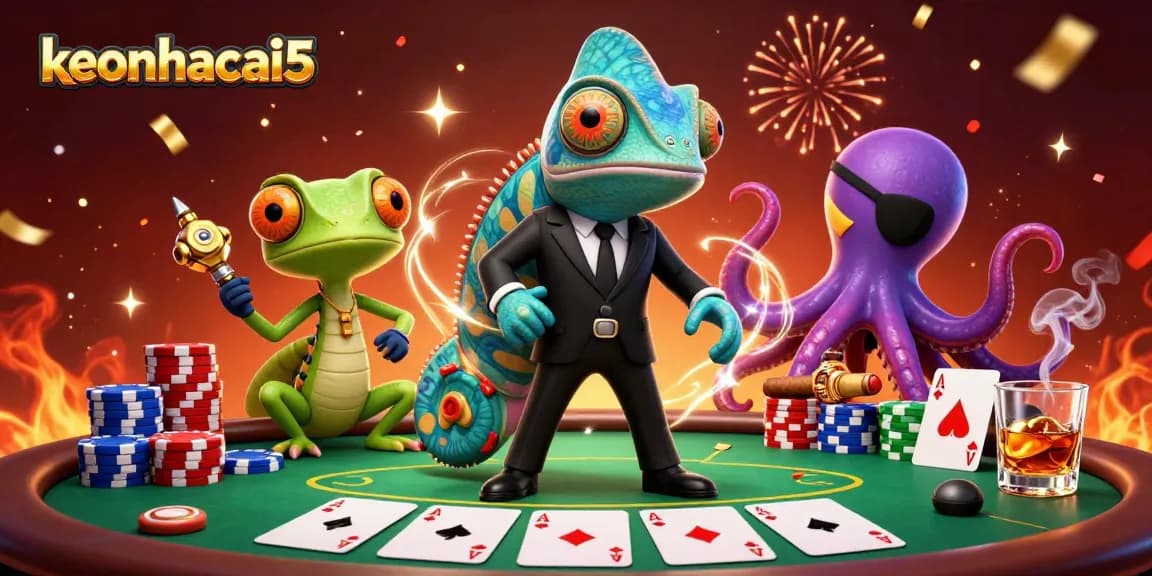 Watch keonhacai5's thrilling poker scene featuring dynamic characters and engaging betting action.