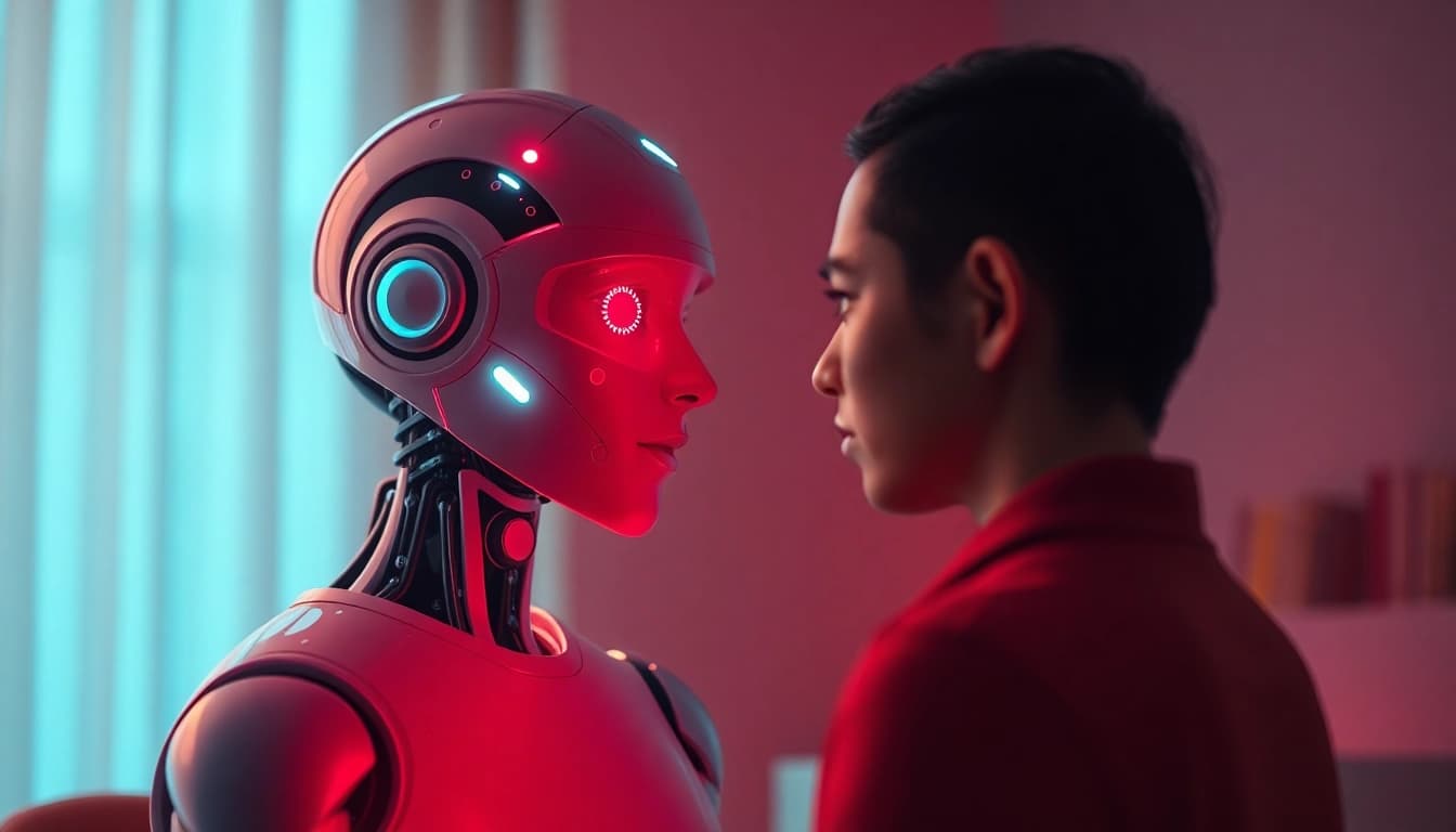 Engaging AI chatbot discussing sexual wellness and relationships using sex ai technology.