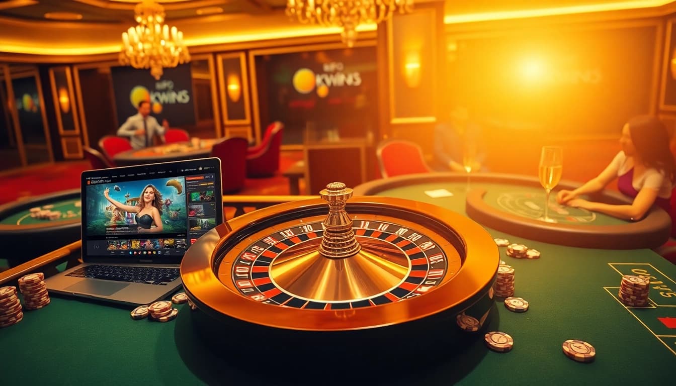 Experience thrilling online gambling at https://okwin68.net/ with captivating casino tables and happy players.