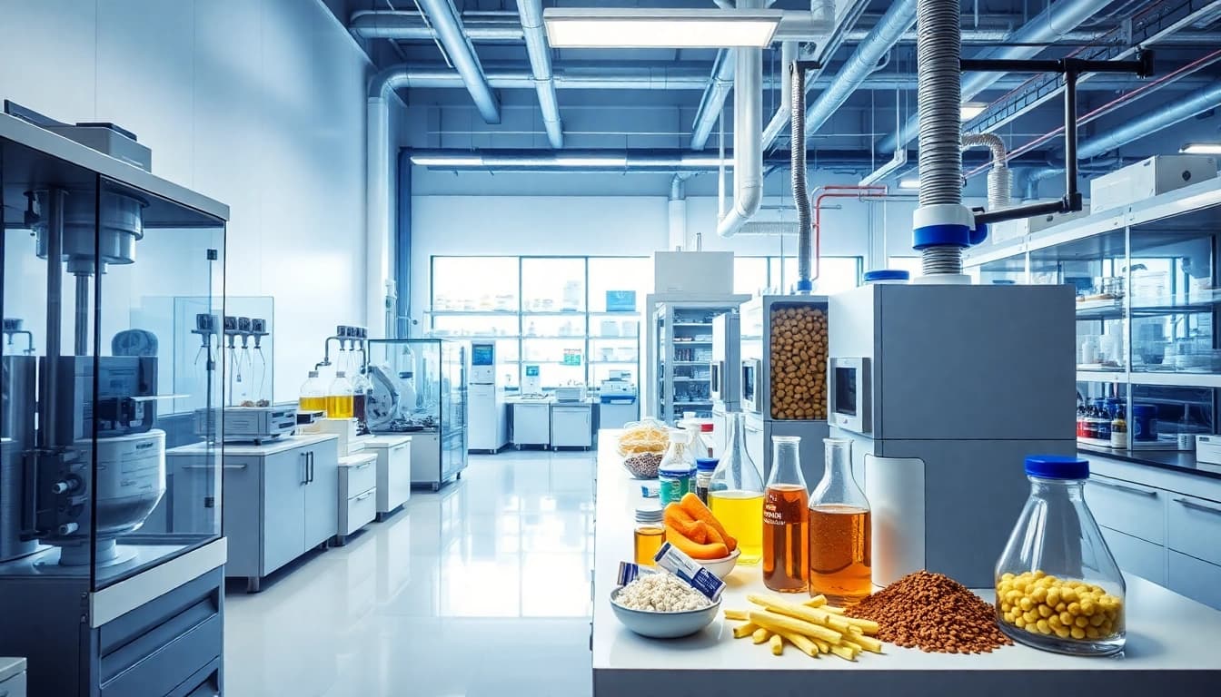 Showcasing supplement manufacturers at work, illustrating innovation and precision in a lab environment.