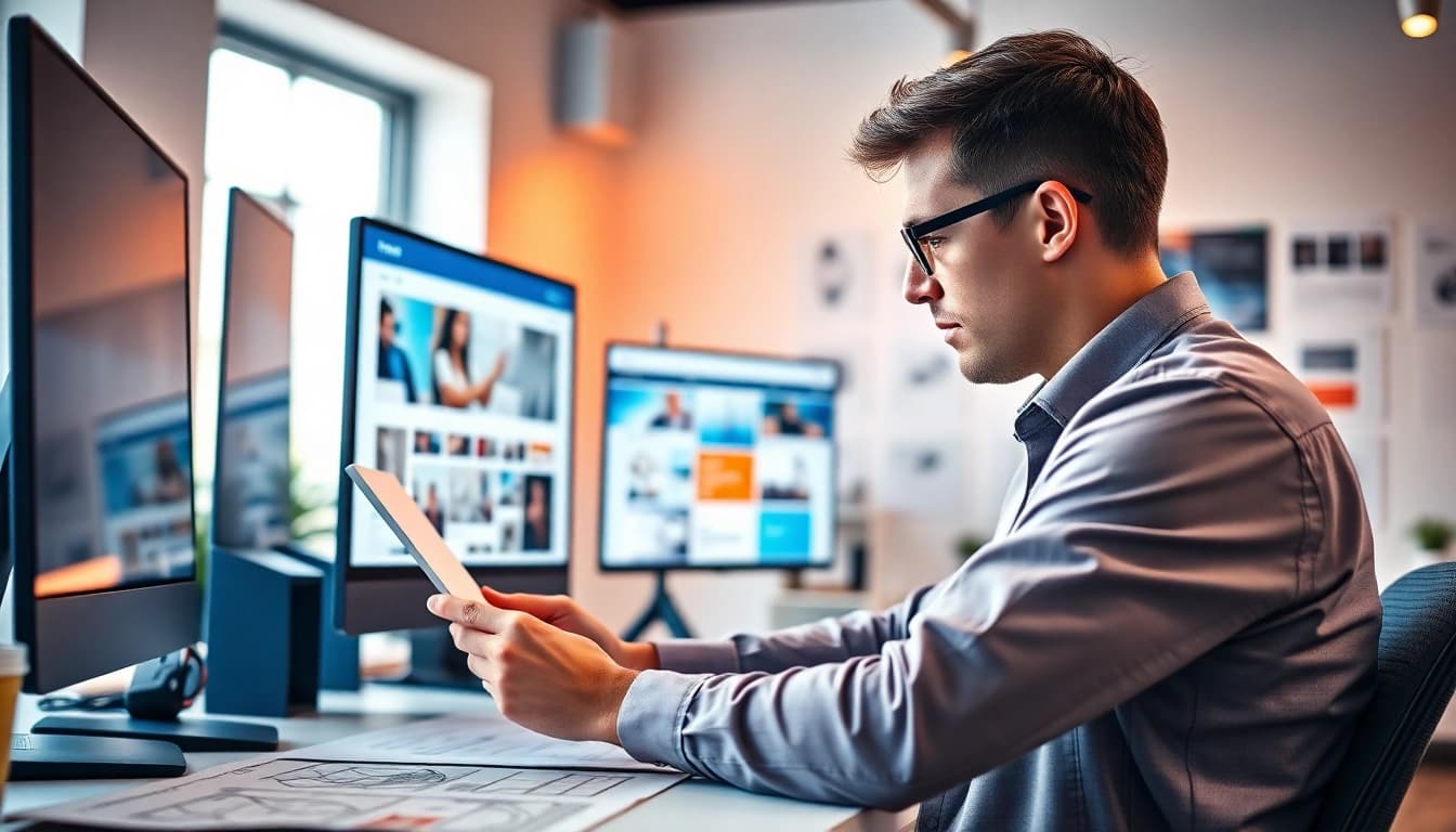 Designing exceptional Web design Hereford websites in a vibrant studio environment.