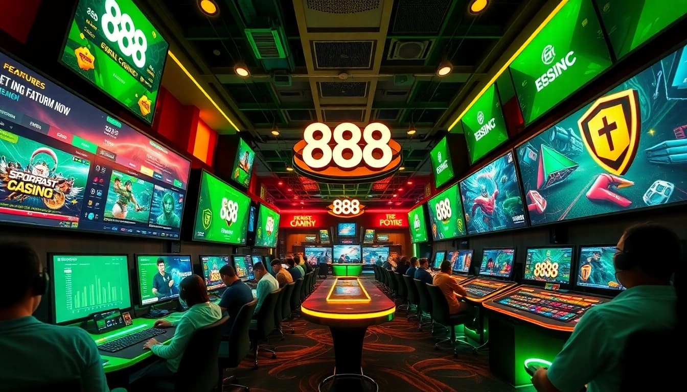 Experience the thrilling features of 888new in a vibrant online gaming environment.