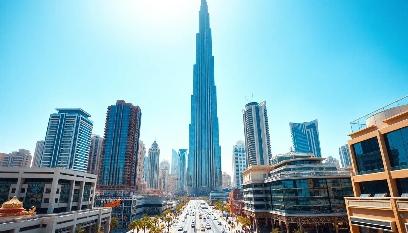 Experience the vibrant cityscape of Citylifedubai.com showcasing Dubai's iconic architecture.
