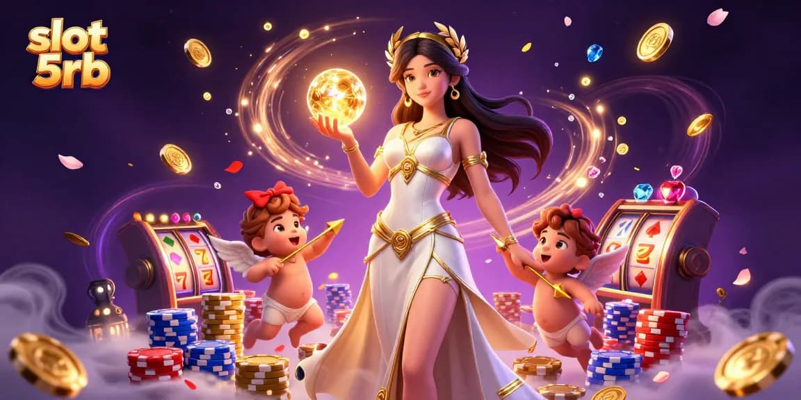 Experience thrilling play with slot 5rb as golden coins cascade in a mesmerizing casino scene.