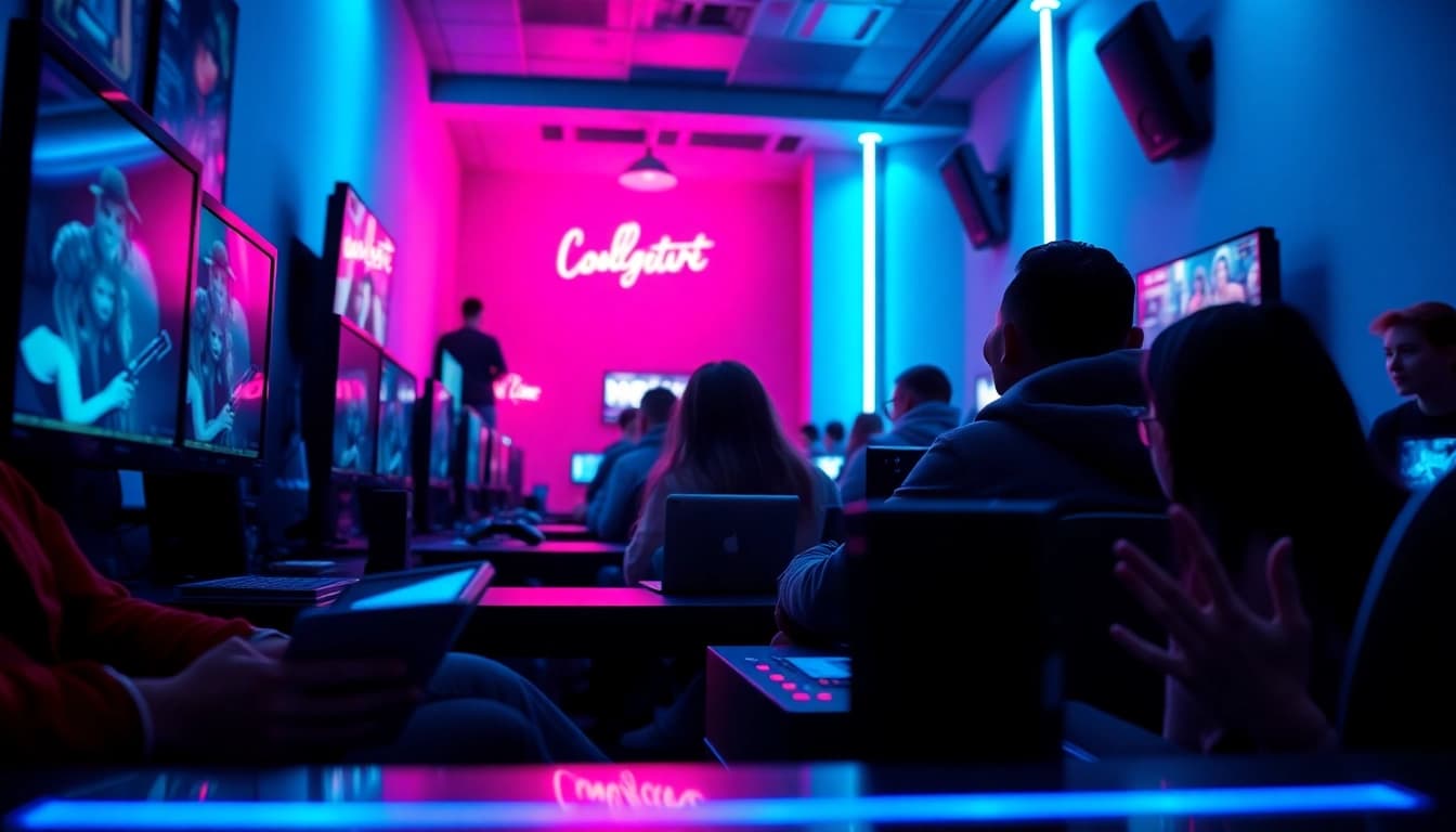 Engaging players enjoying html porn games in a vibrant digital gaming environment.