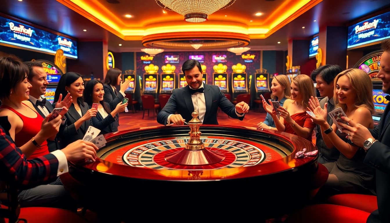 Experience the thrill of gambling with kk win bet at a luxurious casino table.