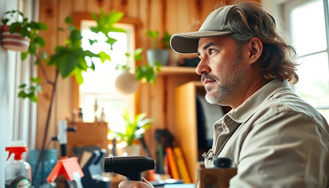 Immediate pest control help by a professional examining a home for pests.