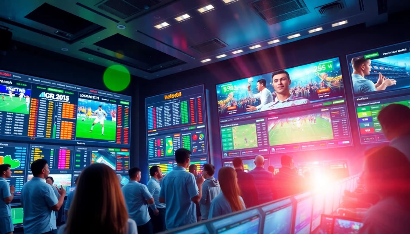 Hello88 online betting platform showcasing virtual sports events and user engagement.