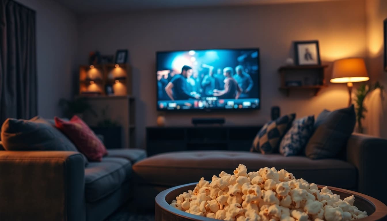 ชมภาพยนตร์ที่น่าสนใจบน 11-hd.com ในห้องนั่งเล่นที่ตกแต่งสวยงามและอบอุ่น