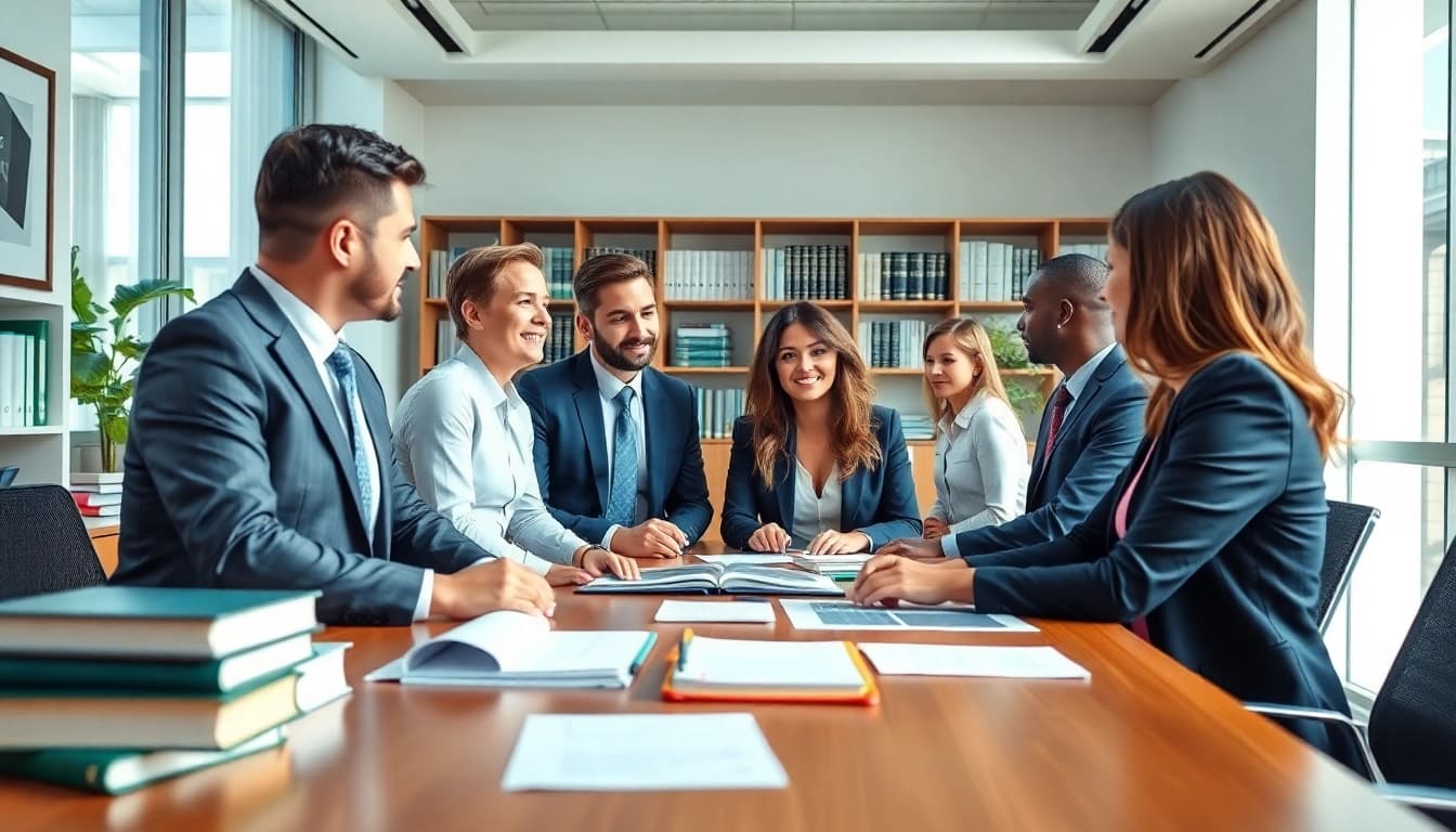 Seattle Social Security Disability Lawyers providing expert legal advice in a modern office setting.