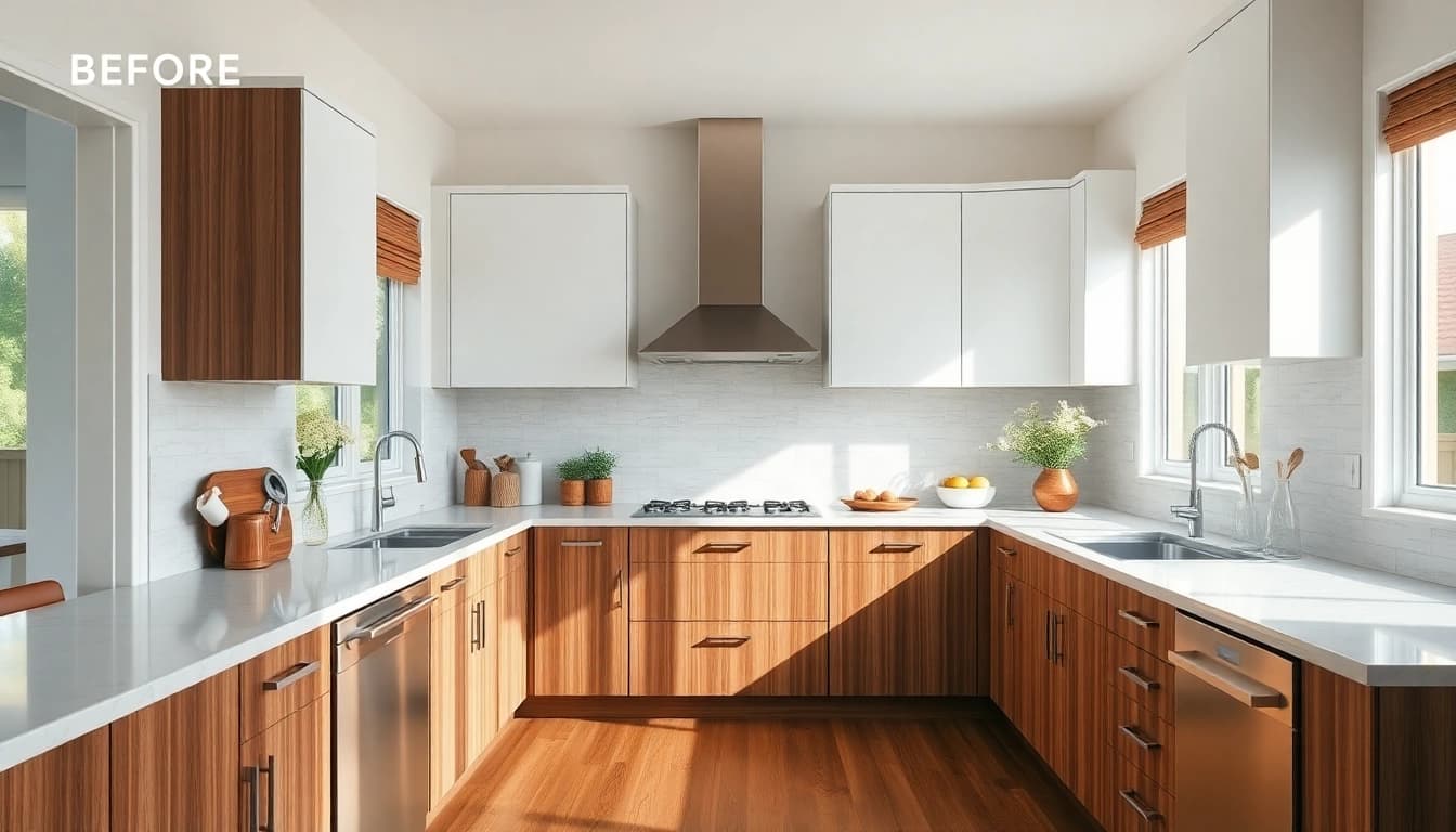 Showcasing cabinet refacing in Saint Petersburg FL, this transformed kitchen exudes modern elegance.