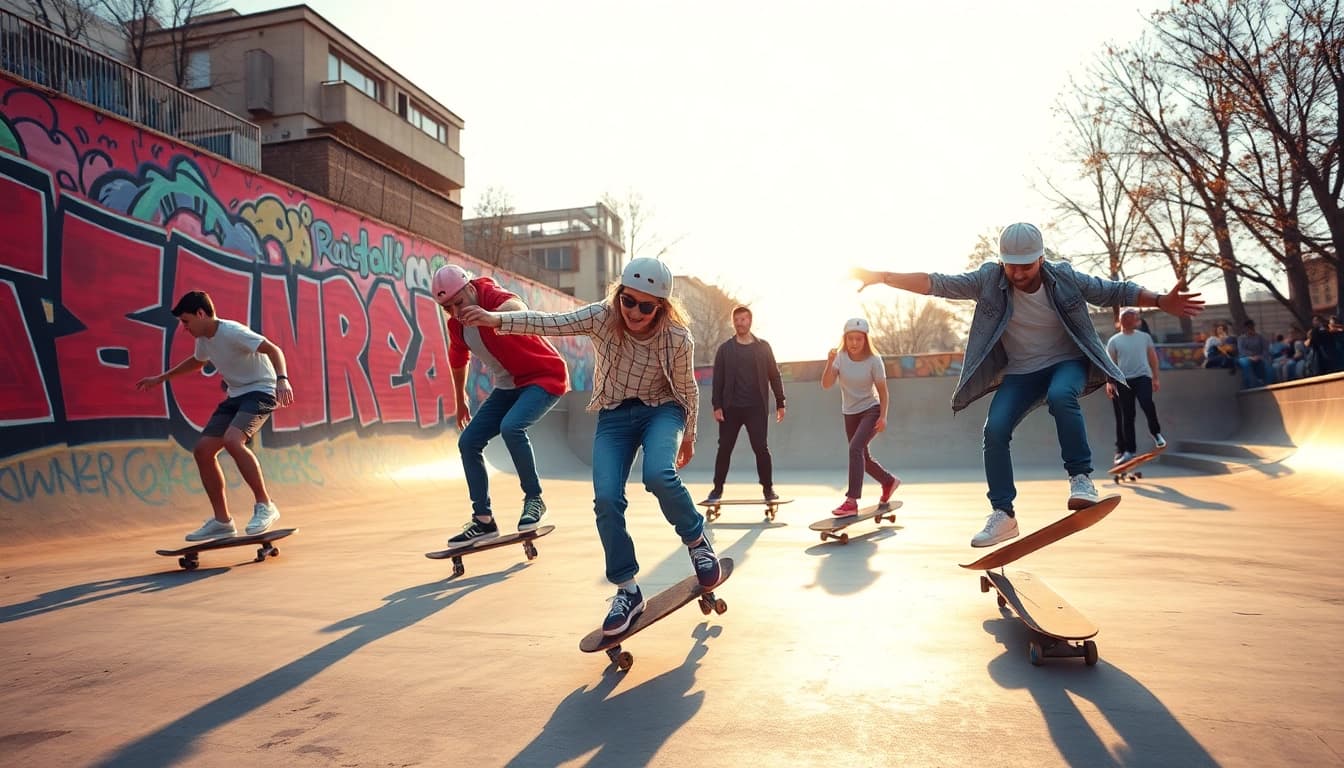 Apprenez à skater à l'Ecole de skateboard Paris, où des skateurs performants s'affrontent.