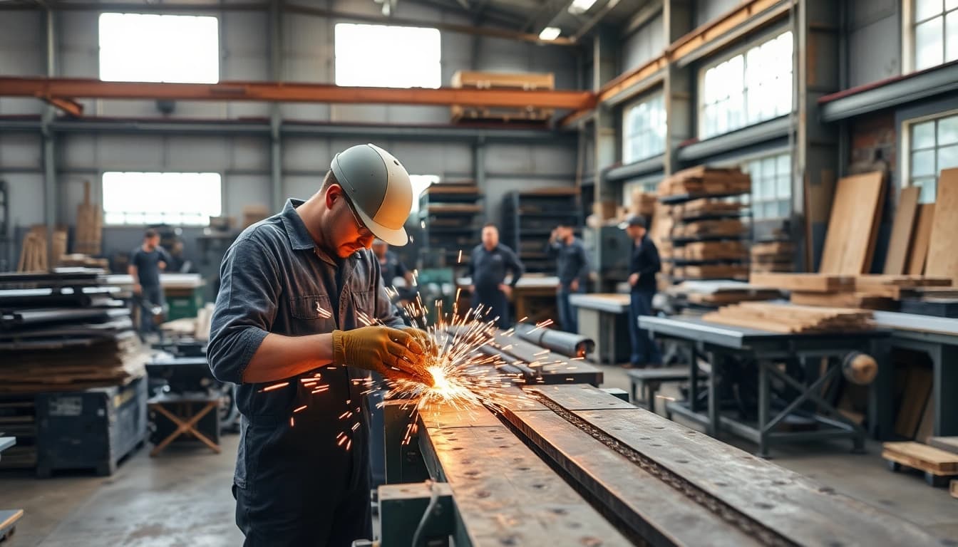 Experience industrial fabrication edmonton through skilled artisans in a dynamic workshop.