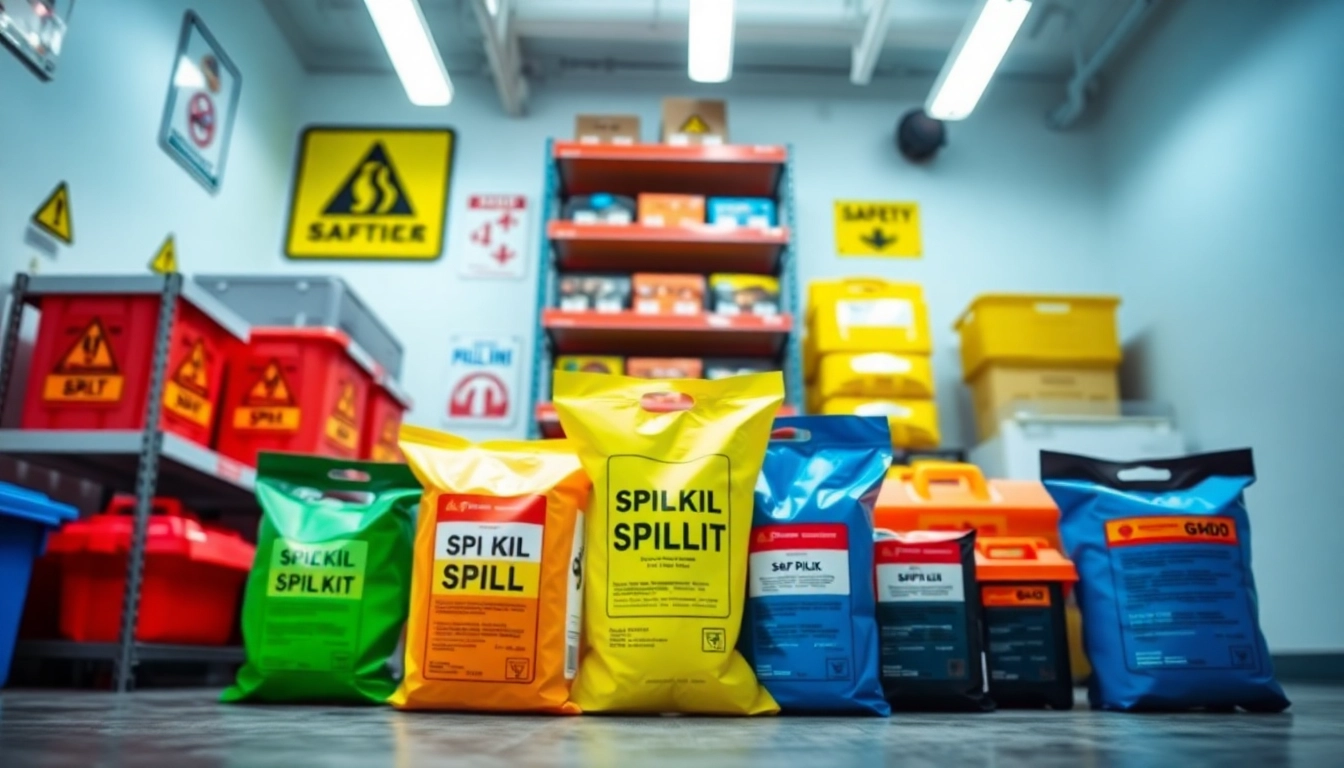 Shop for high-quality spill kits Nairobi in a well-organized safety supply environment.