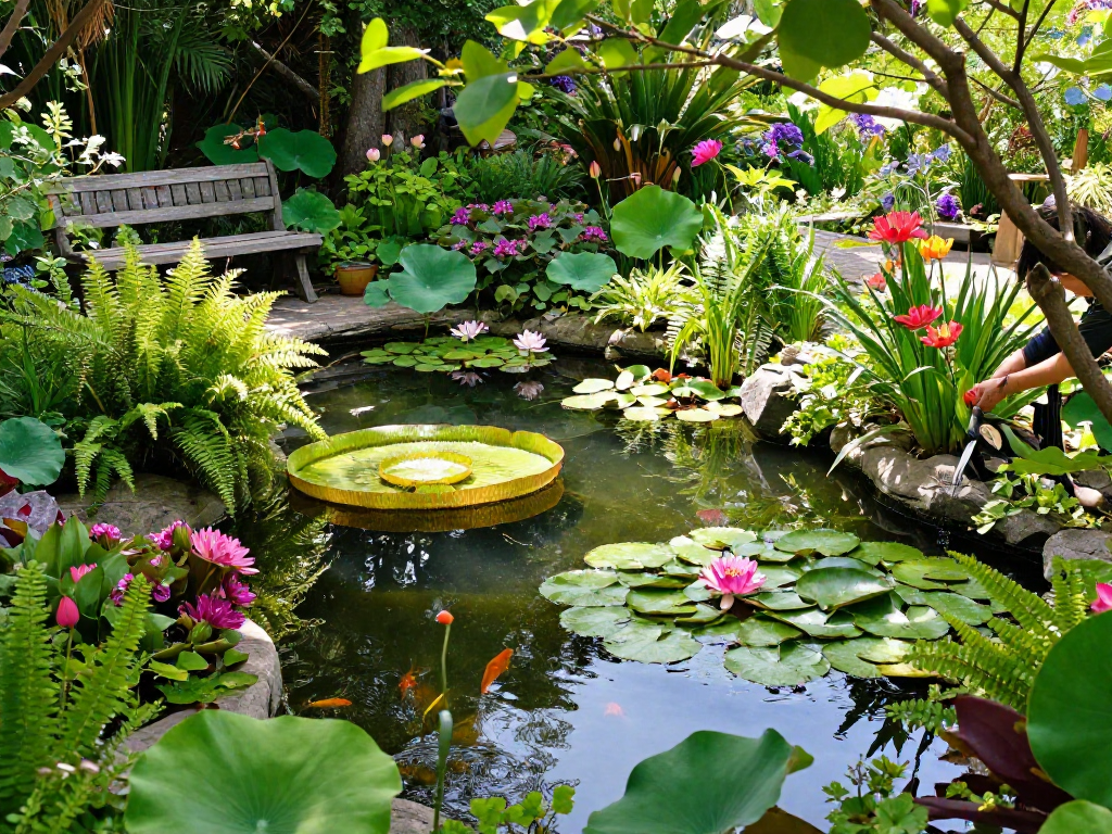 Buy Pond Plants Online to enhance your serene garden pond with vibrant water lilies and lush greens.