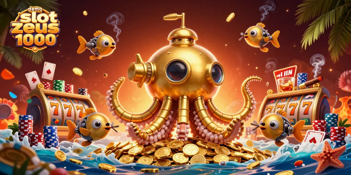 Engage with exciting demo slot zeus 1000 featuring golden kraken and poker elements in action.