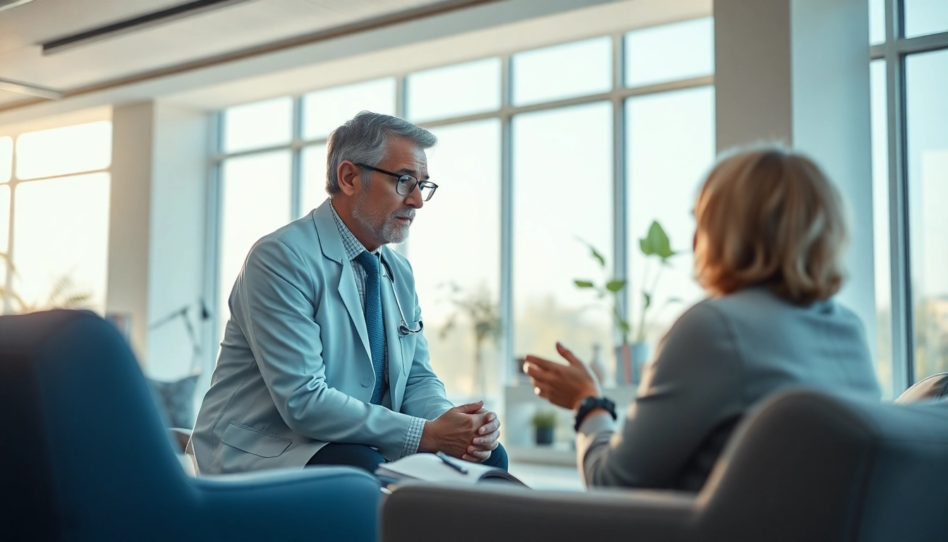 Therapist consulting with a patient, showcasing a German psychiatrist in India.