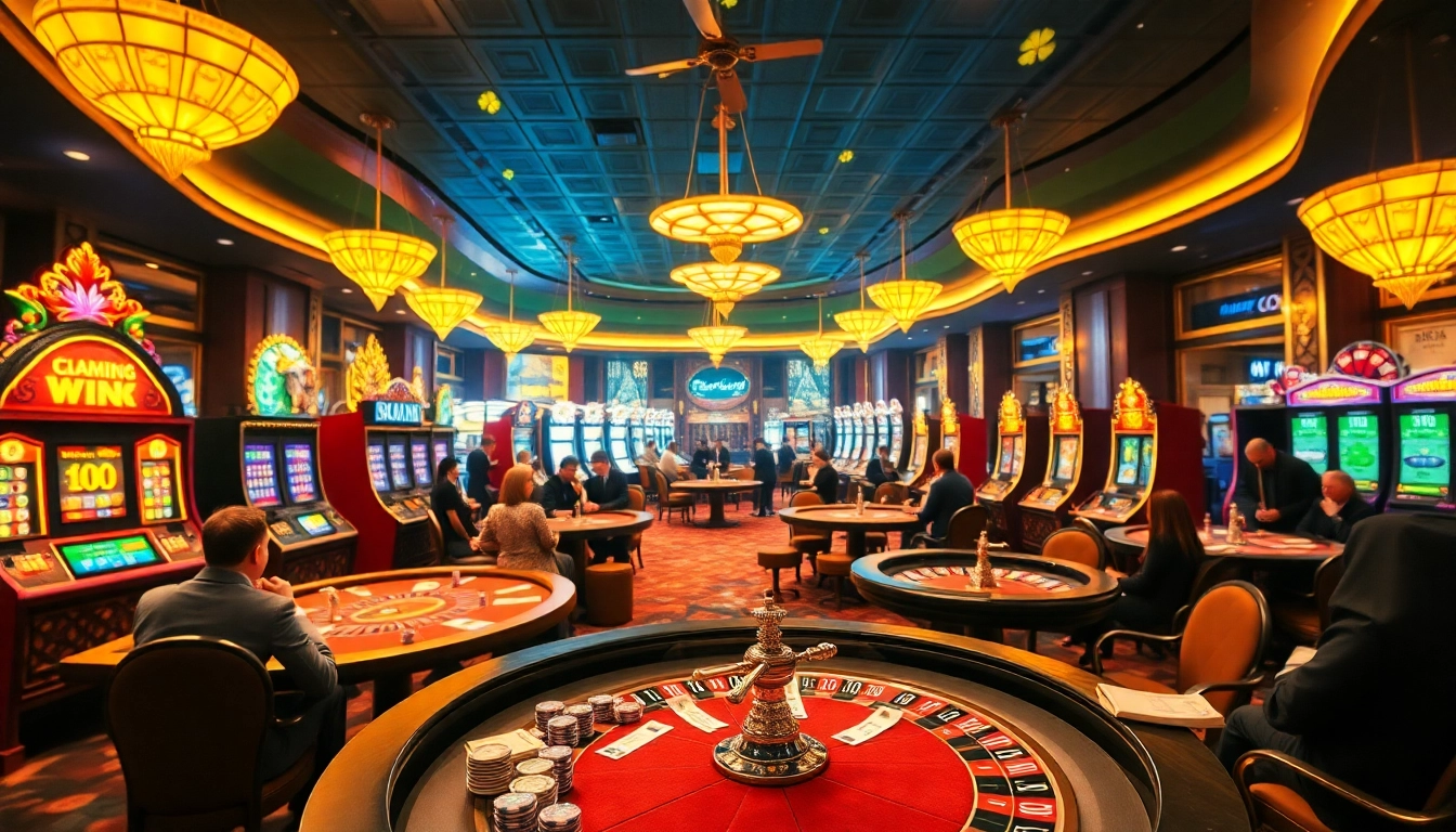 Players experiencing the thrill of Hay win at a vibrant casino floor, rolling dice and winning big.