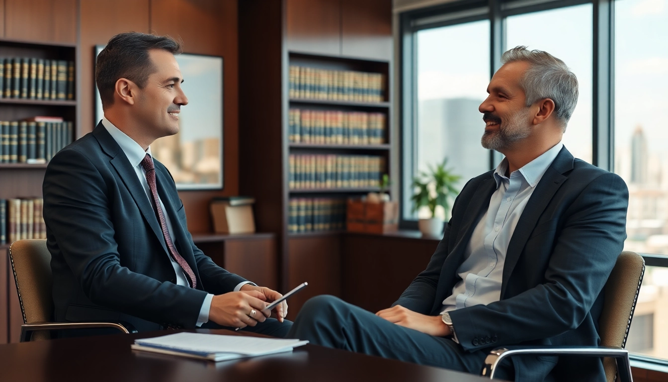 Consulting session with a personal injury lawyer at https://www.marylandpersonalinjurylawyer.com highlighting professionalism.