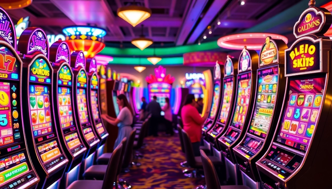 Engage with the exciting world of Online slots Uk through colorful slot machines.