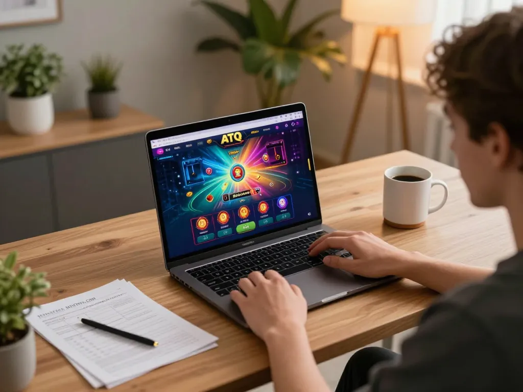 Experience immersive online gambling at https://www.atqvn.com/ with a cozy gaming setup and vibrant gameplay.