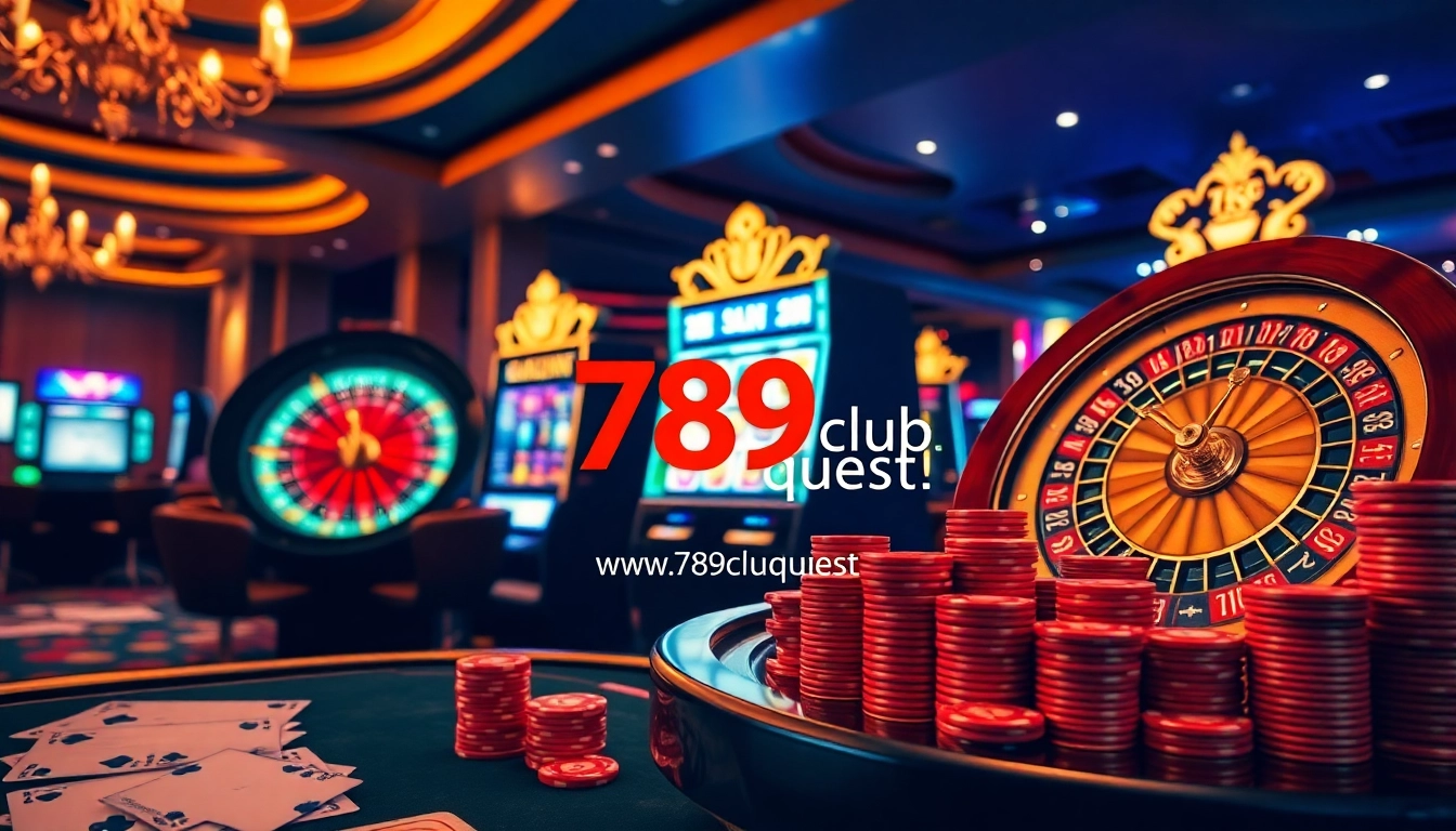 Experience thrilling moments at https://789club.quest/ with vibrant slot machines and roulette wheels.