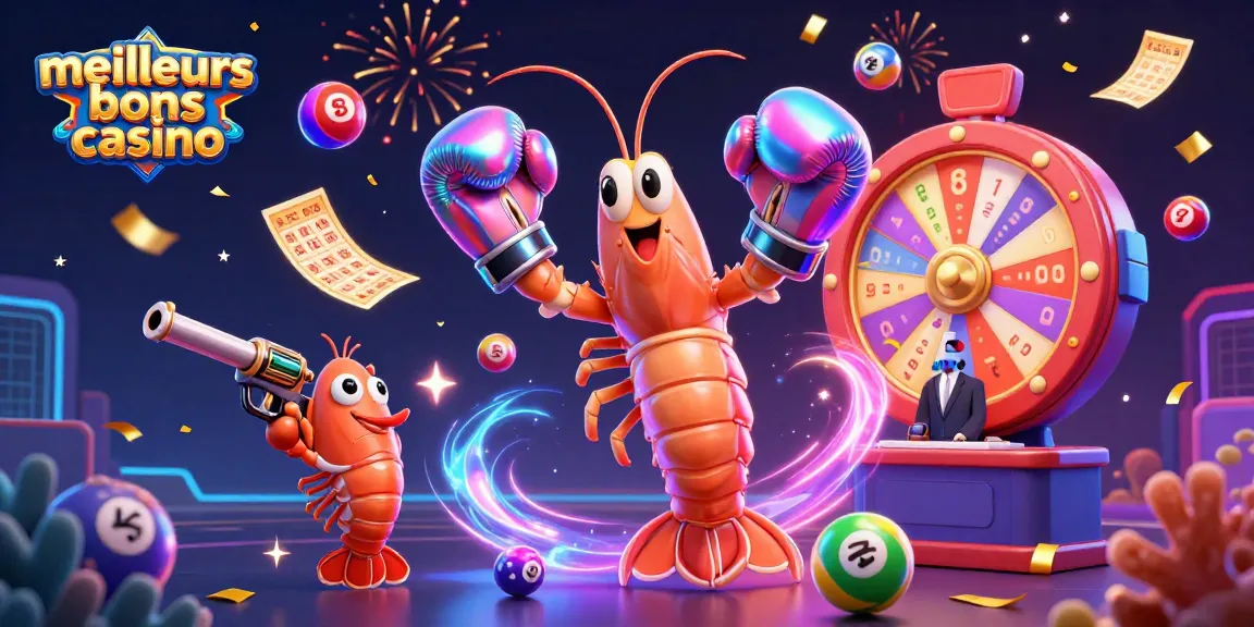 Découvrez les meilleurs bonus casino avec des personnages colorés et des éléments de loterie captivants.