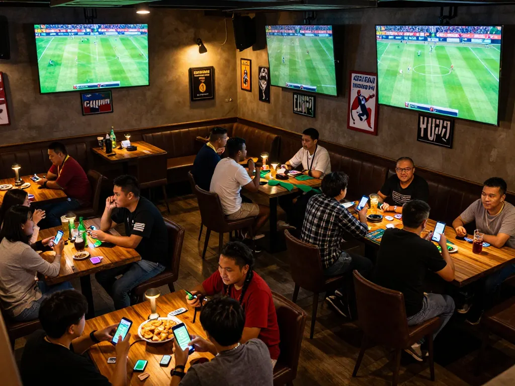 Cà Khịa TV offers intense live sports betting experiences in a lively bar atmosphere.