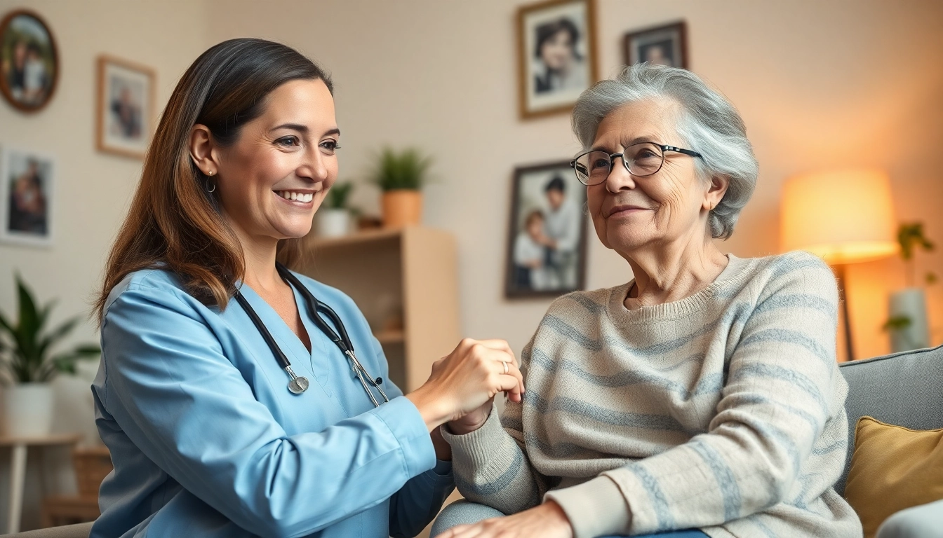 Engaging home healthcare services providing compassionate support for elderly patients.