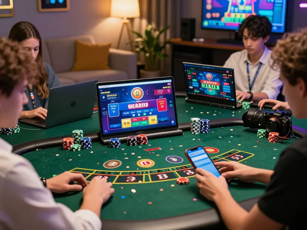 Engaged players enjoying 바카라사이트 with immersive gameplay and lively atmosphere.