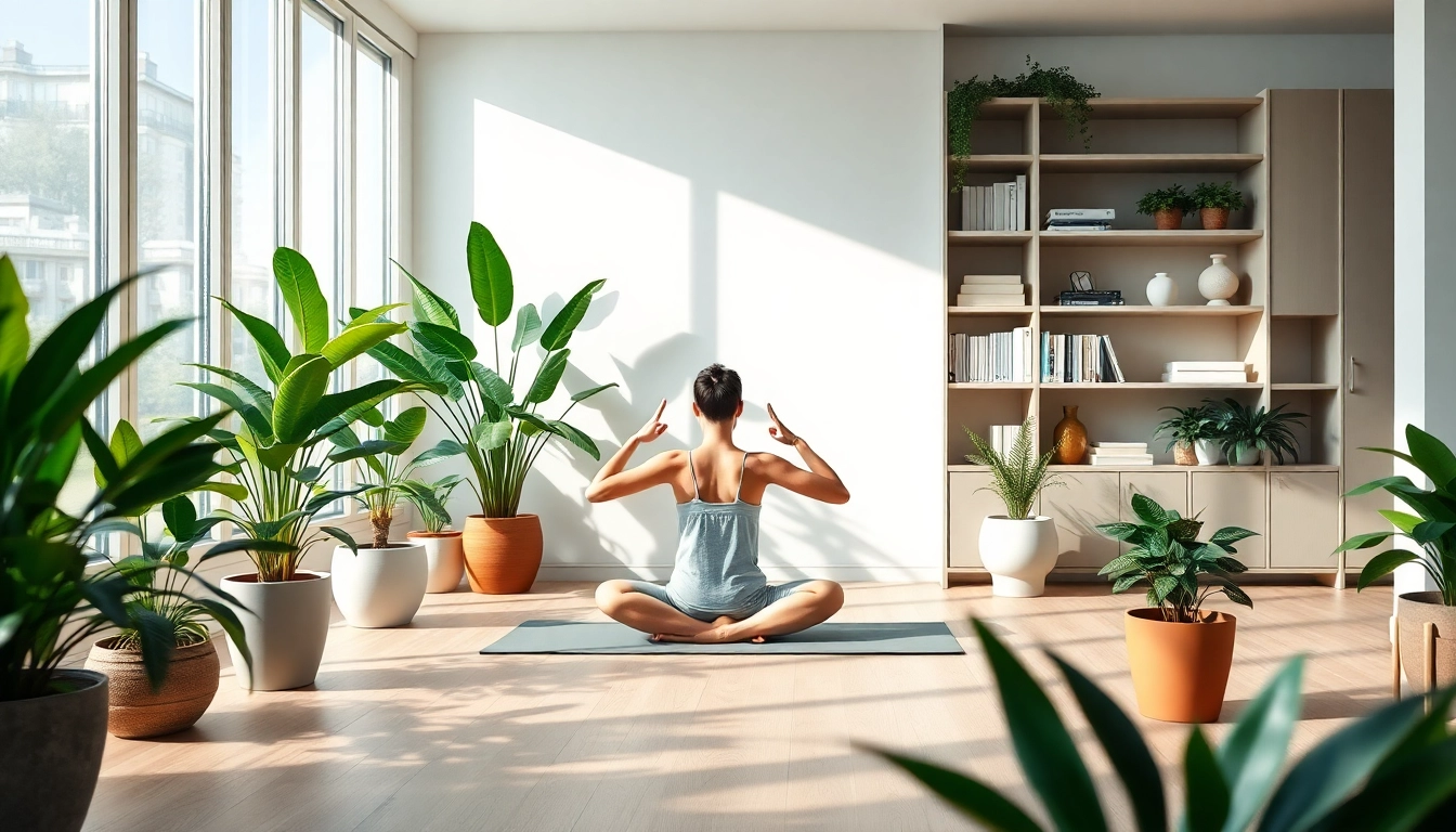 Enhancing wellness at https://healthyvix.com through a serene yoga practice in a tranquil setting.