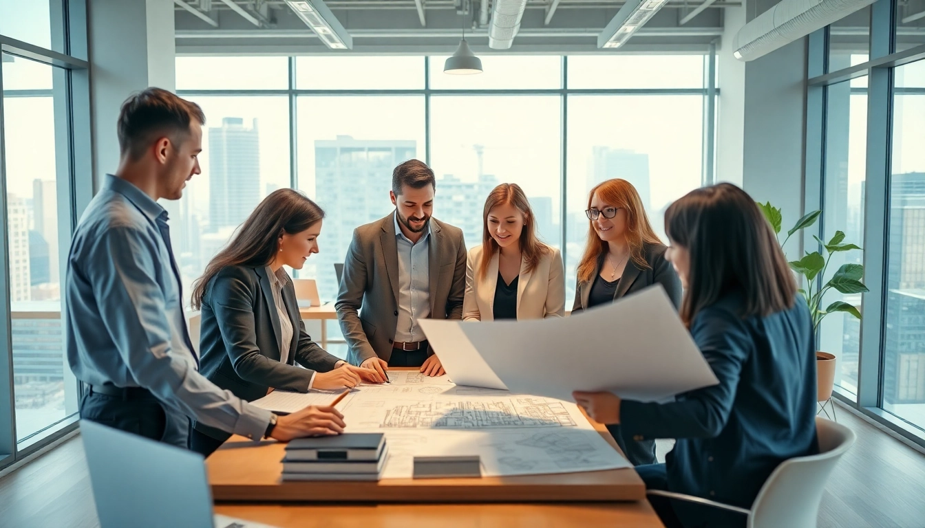 Plan and strategize with https://2020group.co.za as professional town planners collaborate in a bright office.