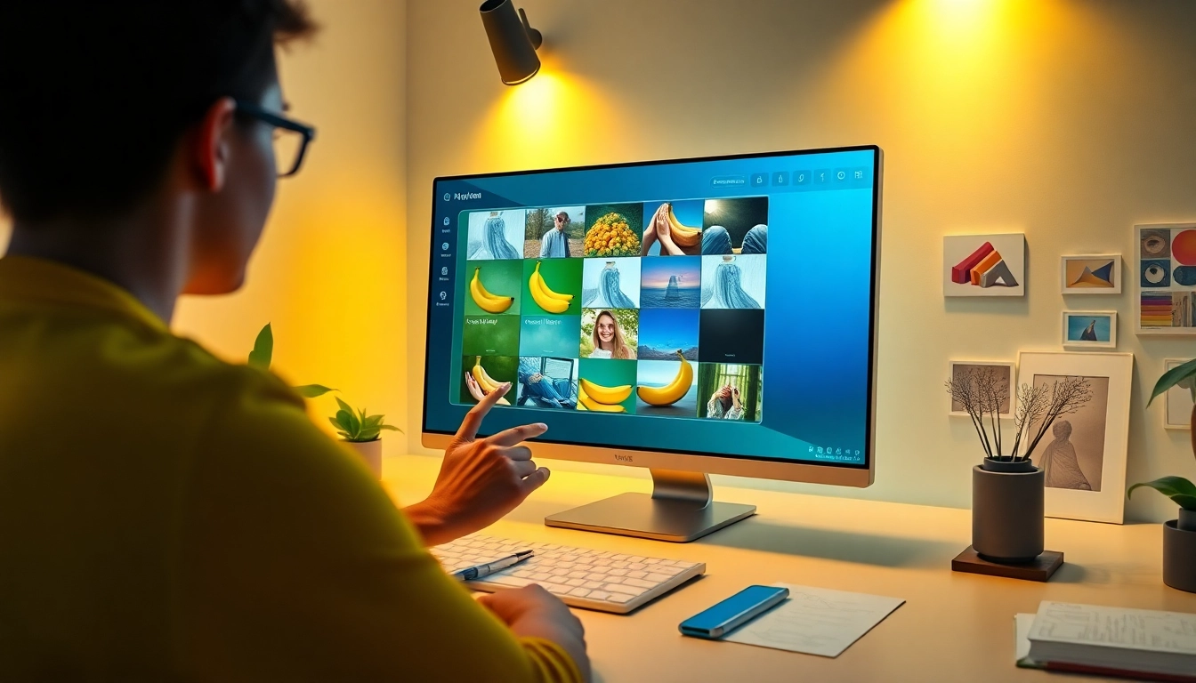 Enhance images with nano banana pro's innovative AI editing features in a modern workspace.