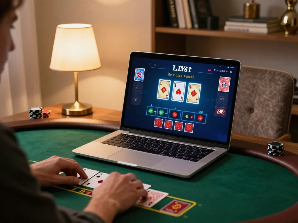 Engaging in live dealer blackjack while exploring link slot gacor opportunities at home