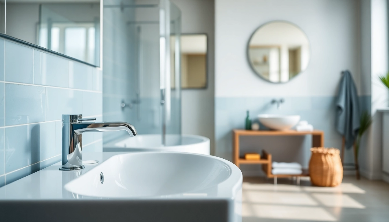 Hochwertige sonni sanitär Armaturen in elegantem Badezimmer-Design.