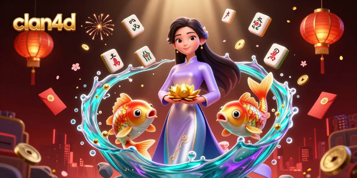 Experience winning thrills with clan4d's vibrant casino illustration featuring golden motifs.
