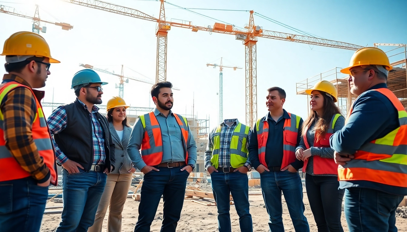 Promote construction association south carolina with dedicated construction professionals collaborating on-site.