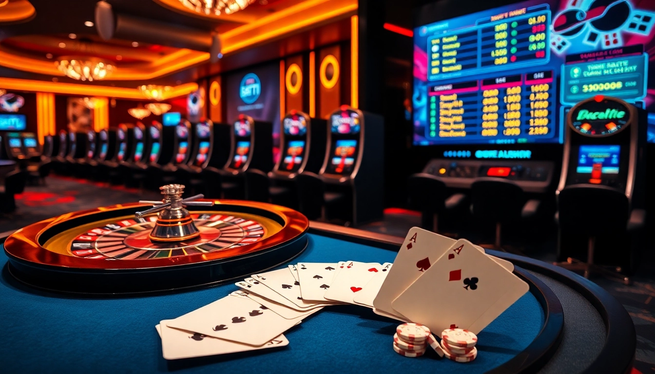 Experience excitement with Bugatti8 at a luxury casino featuring modern gaming elements.