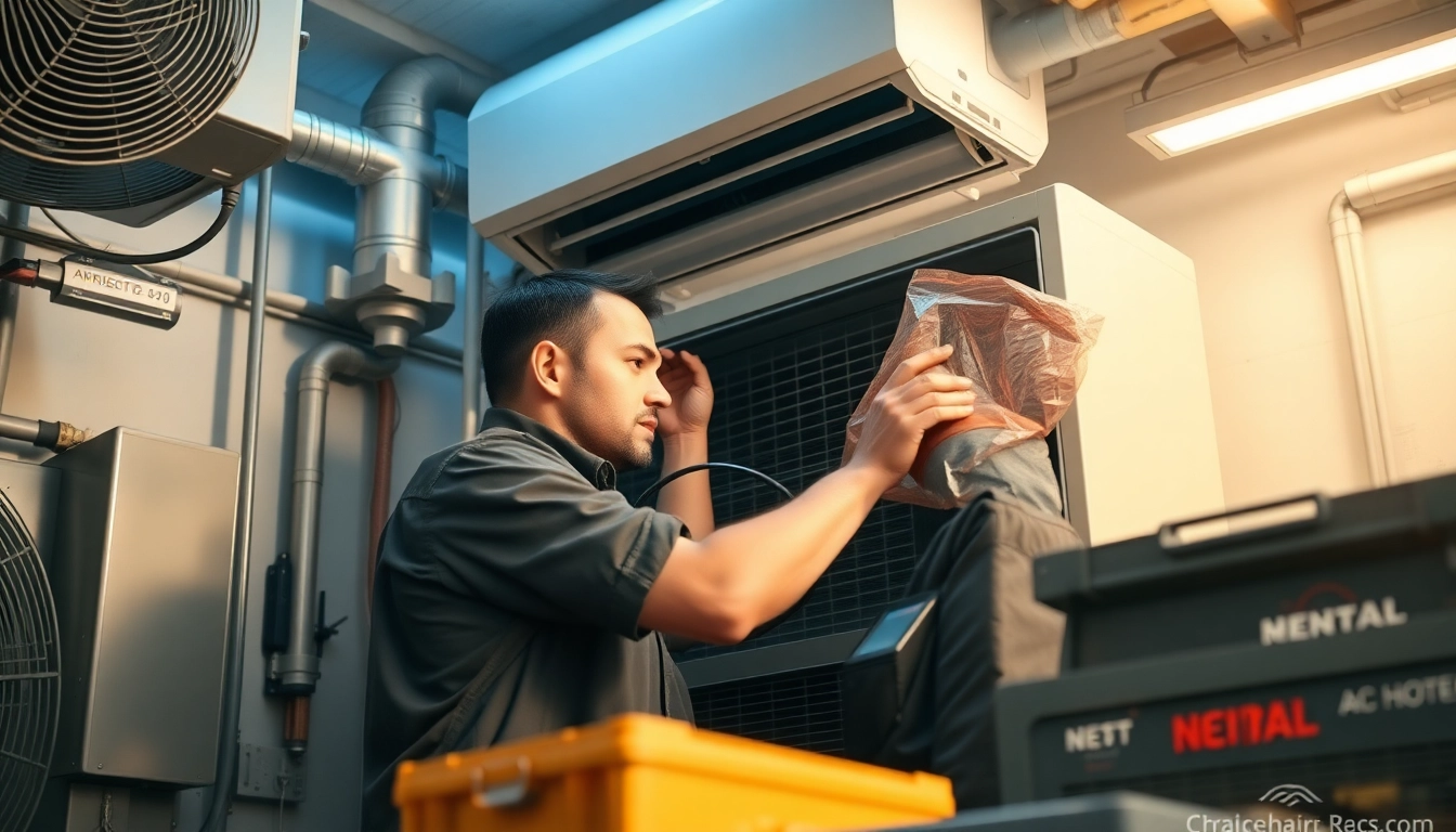 Expert performing ac repair poughquag with precision in a well-equipped workshop.