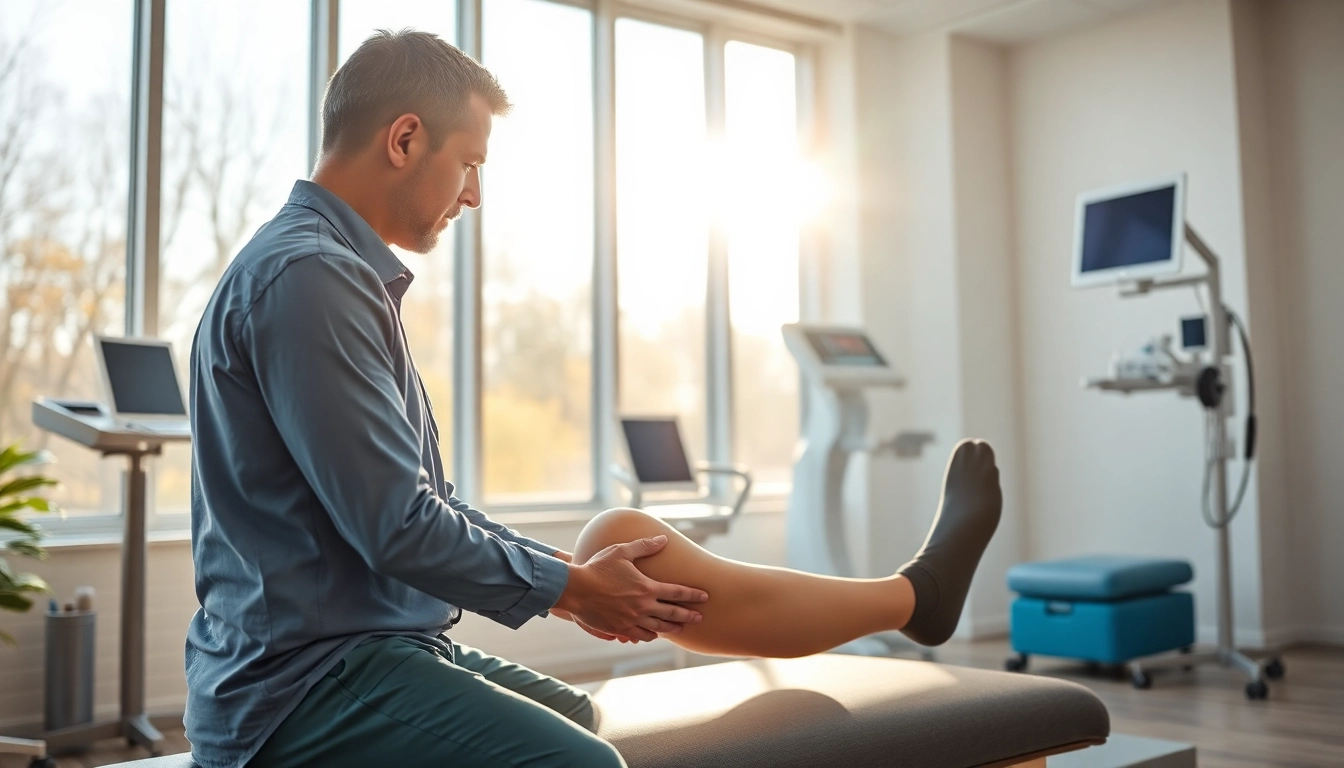 Assistive therapy session highlighting AICA Orthopedics Facebook care and support.