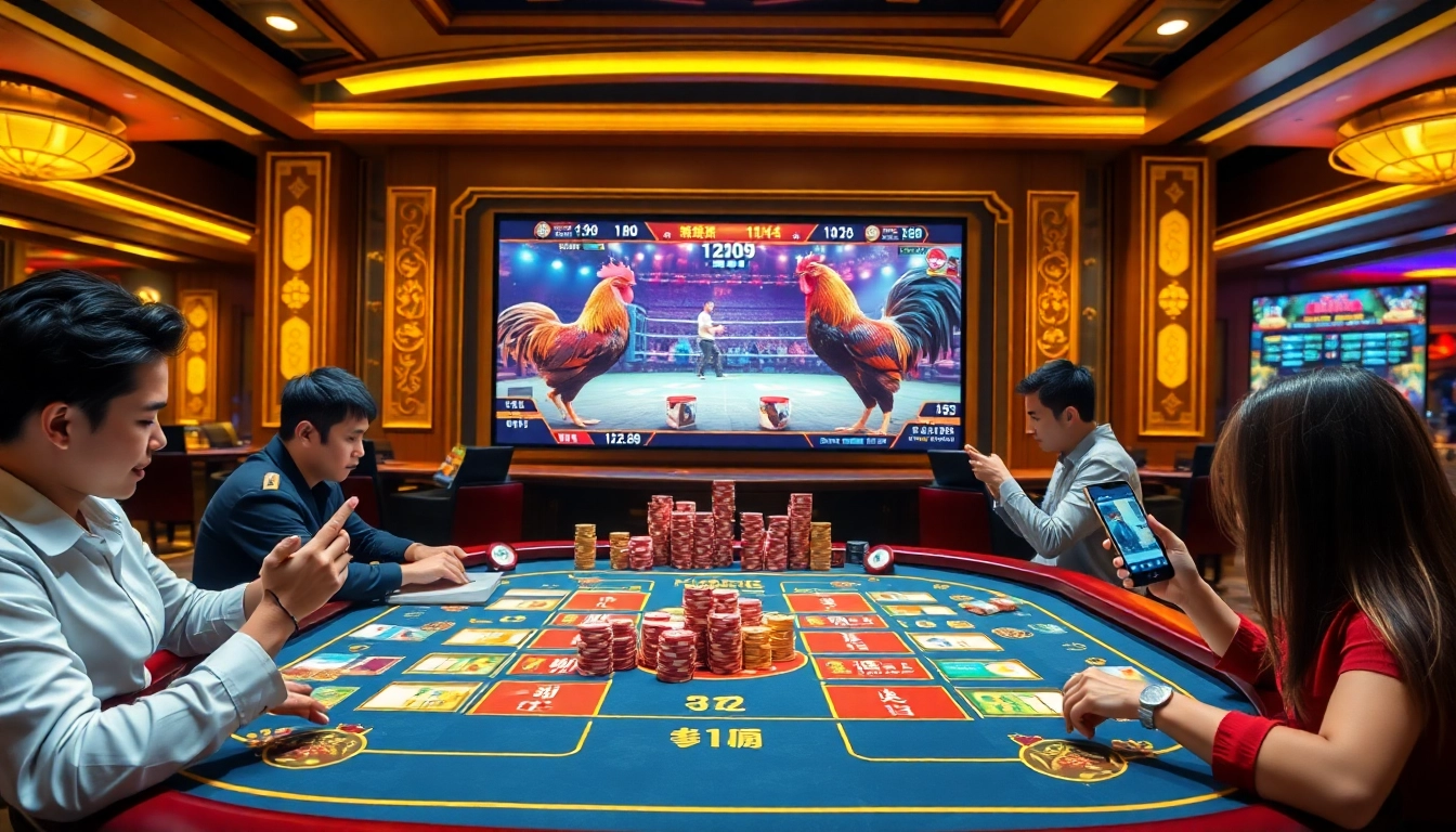 Experience the thrill of đá gà trực tiếp thomo with online gambling excitement and vibrant rooster fights.