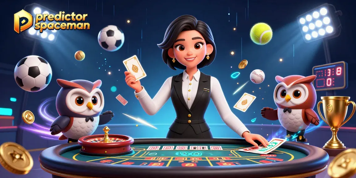 Engage with predictor spaceman as 3D dealers create an exciting casino environment.