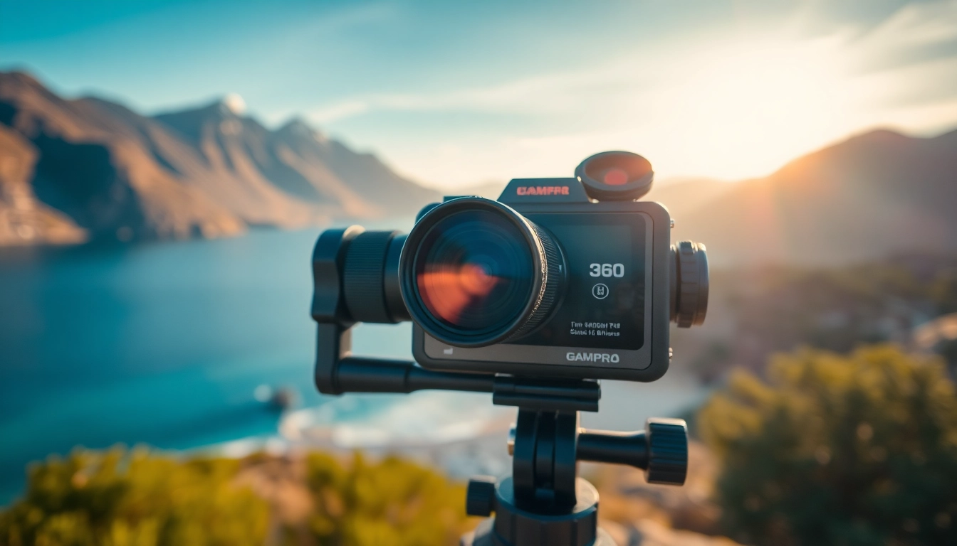 Capture stunning moments with Insta360 camera in vibrant outdoor scenery.